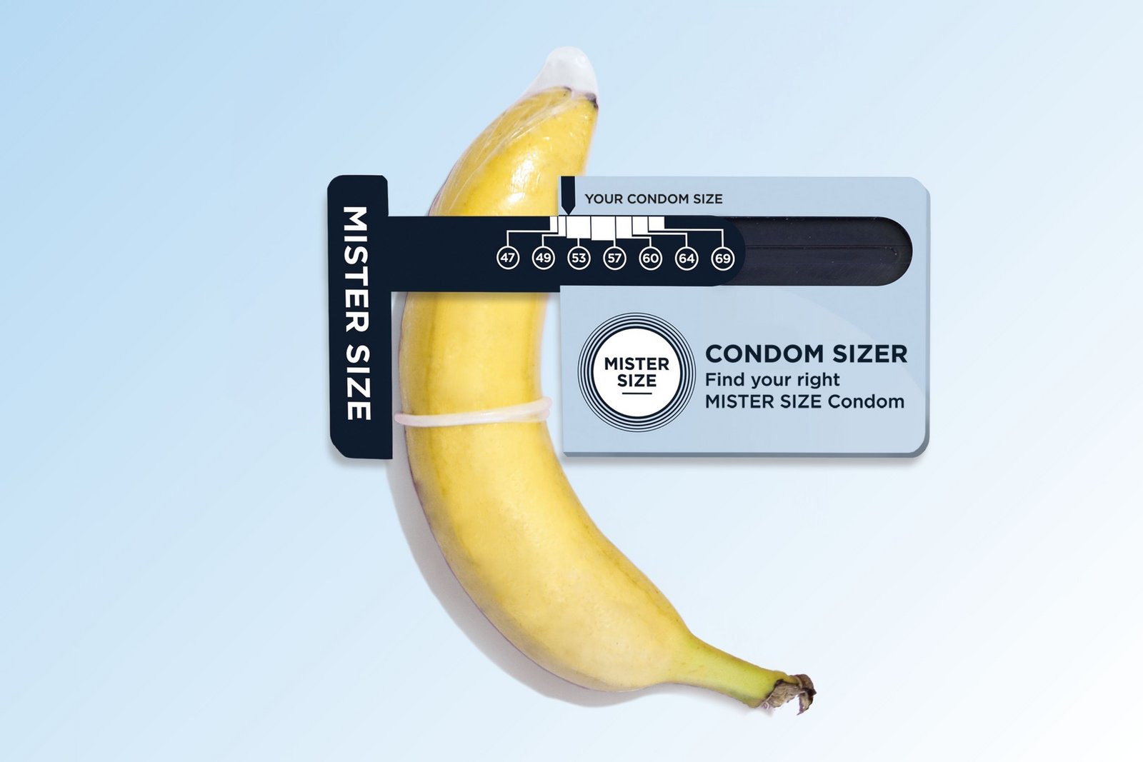 The Condom Sizer - kondomin koon määrittämiseen tarkoitettu mittalaite.
